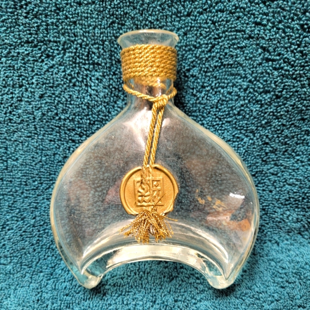 Vintage Fishtail Shaped Italian Glass Bottle